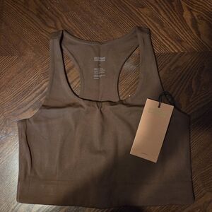 Girlfriend Collective Deep Brown Sports Bra